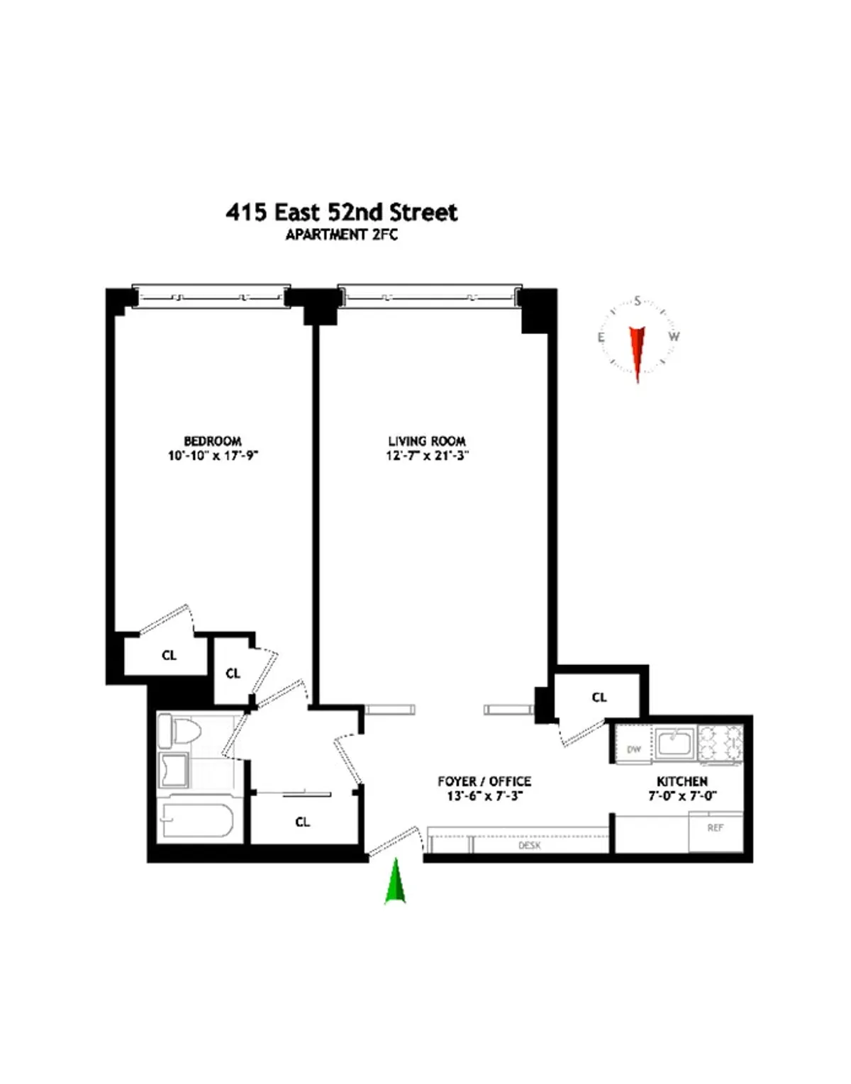 415 East 52nd Street #2FC, Midtown East, New York City, NY - $495,000 ...